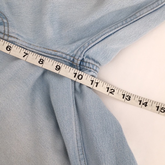 Old Navy Mid-rise Baggy Wide Leg Jeans Distressed Light Wash 6 Petite - Picture 10 of 11